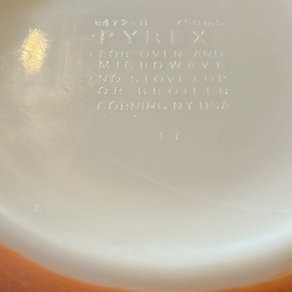 Pyrex Autumn Harvest Wheat Vintage Orange Wheat Pattern Casserole Dishes Small - Picture 5 of 5